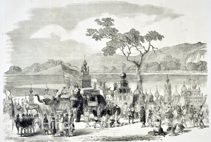 /data/Original Prints/Religious/THE MOHURRUM FESTIVAL - THE PROCESSION OF THE TAZZIES.jpg